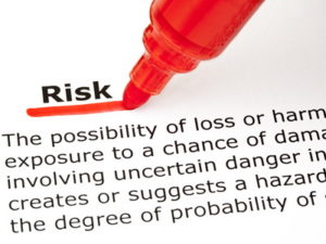 risk word defined and underlined