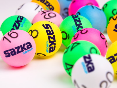 sazka logo on lotto balls